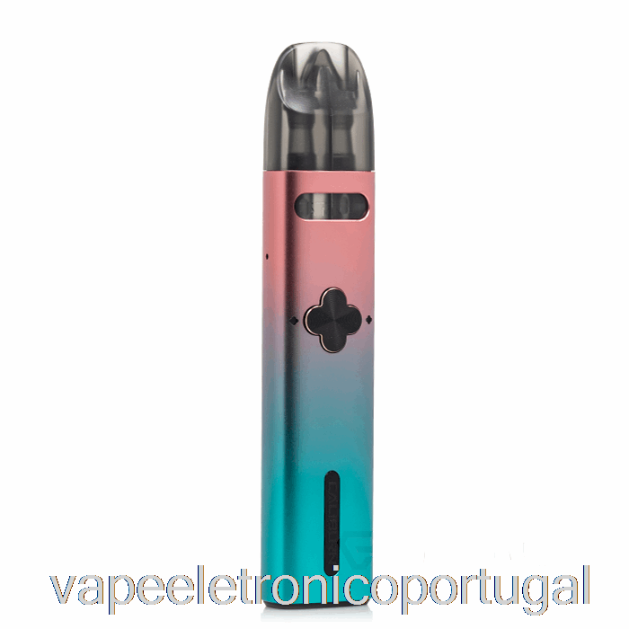 Vape Eletrônico Uwell Caliburn Explorer 32w Pod System Rosa E Ciano